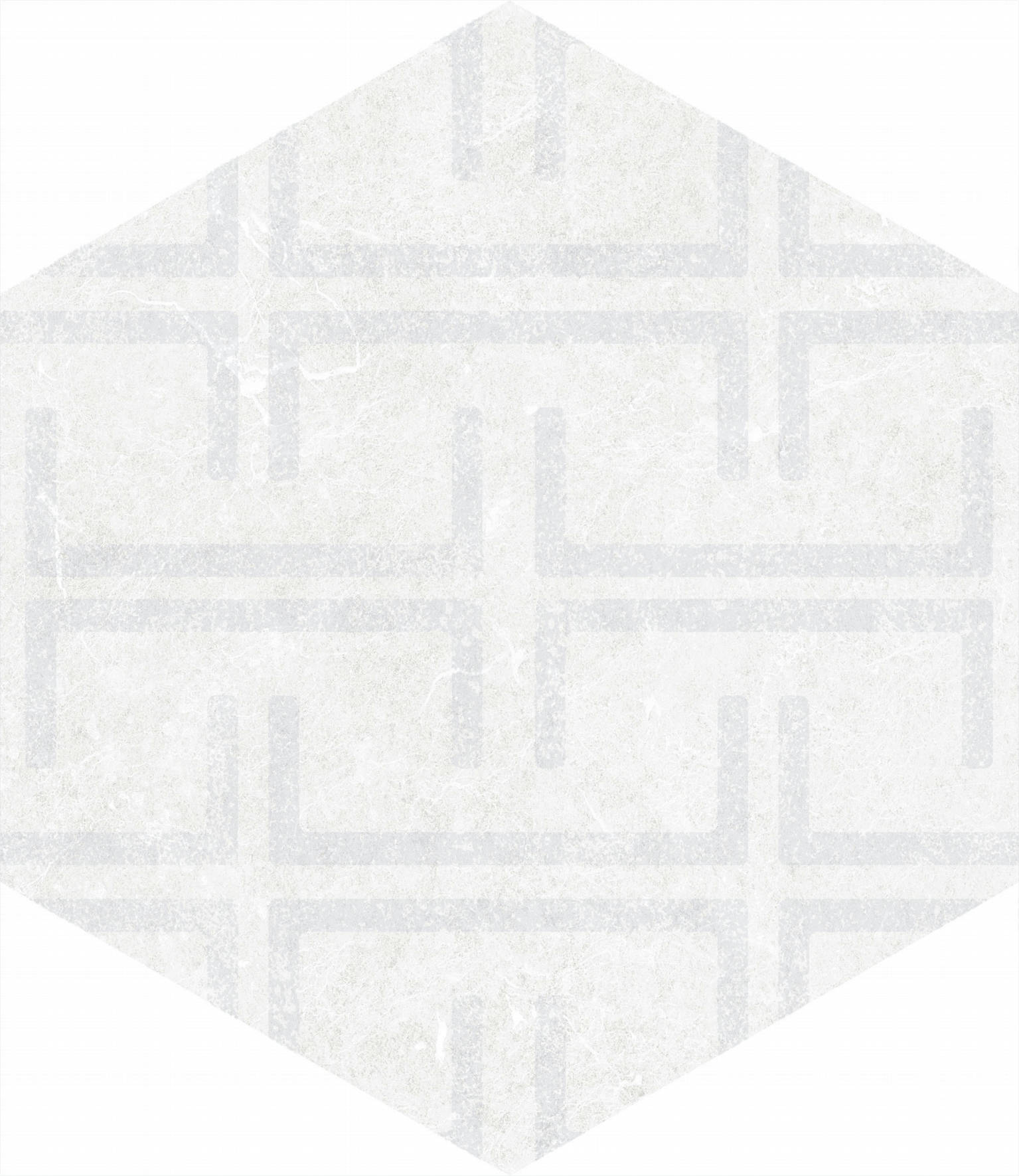 Form 5.5X6.3” White Decor Hexagon | Roma Tile NY