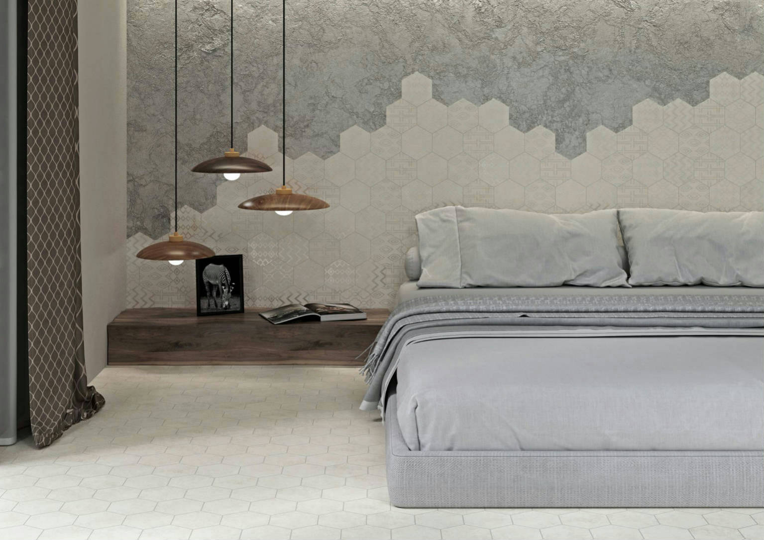 Form 5.5X6.3” White Decor* Hexagon | Roma Tile NY